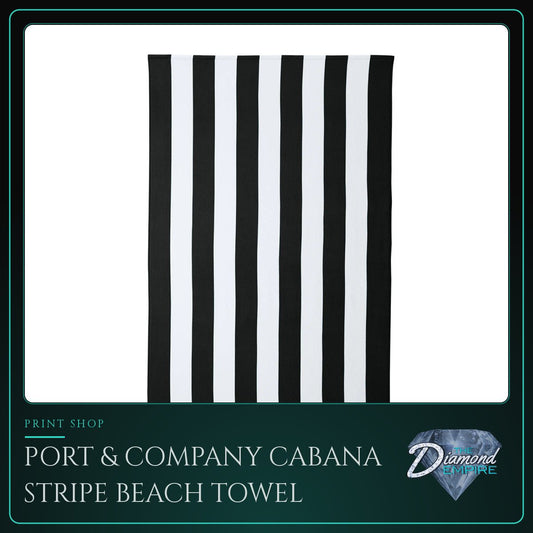 Port & Company Cabana Stripe Beach Towel