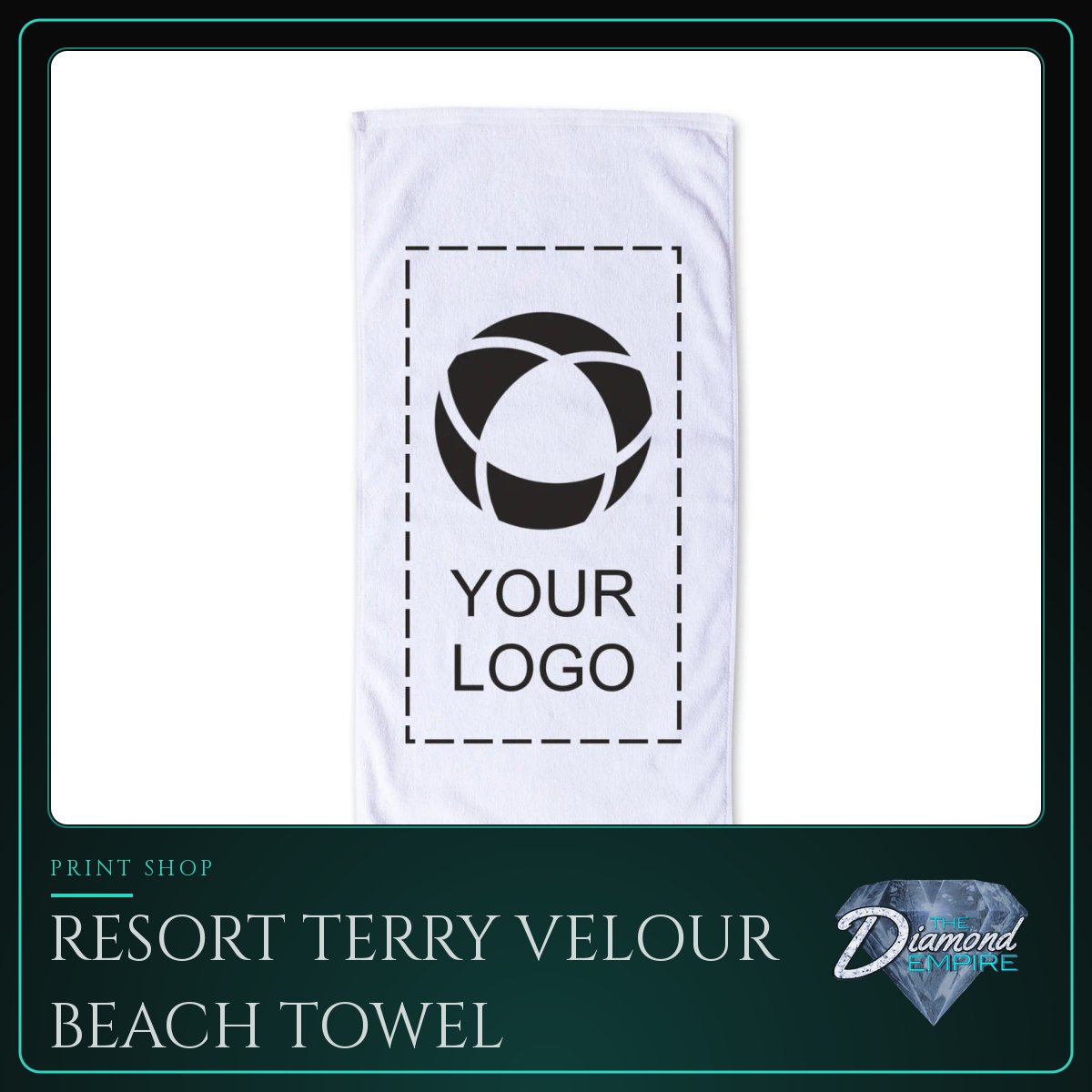 Resort Terry Velour Beach Towel