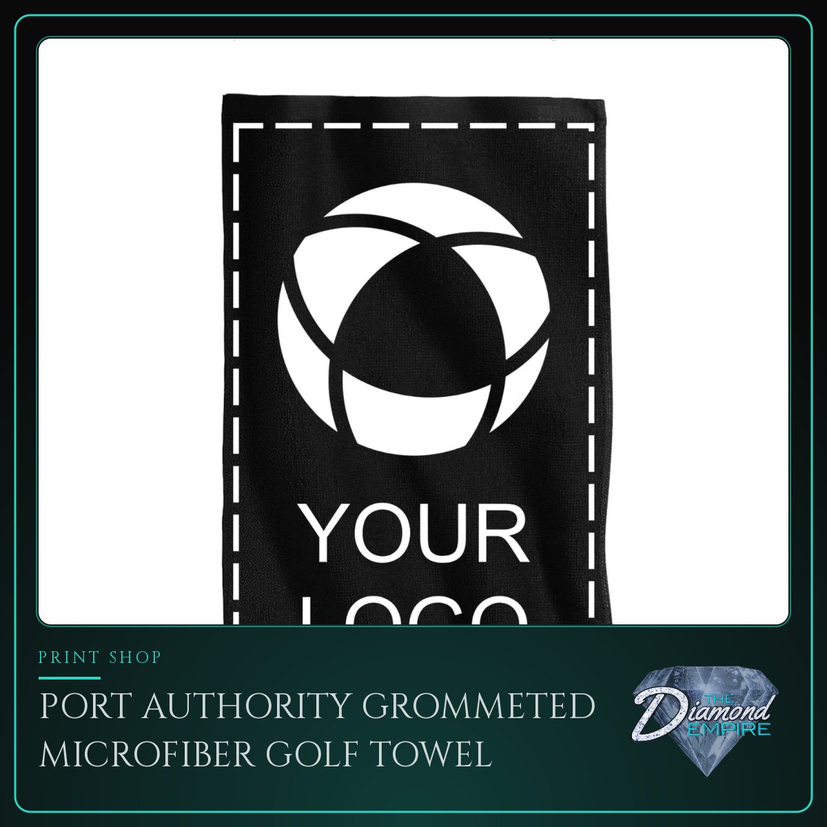 Port Authority Grommeted Microfiber Golf Towel