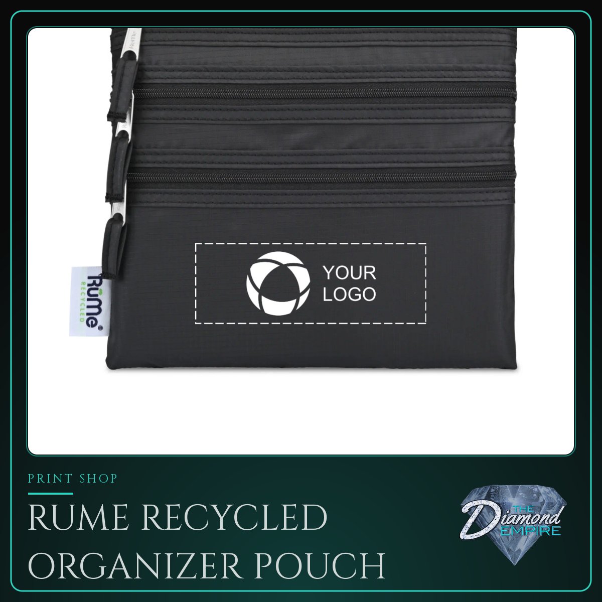 RuMe Recycled Organizer Pouch