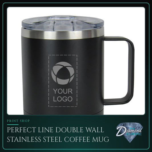 Perfect Line Double Wall Stainless Steel Coffee Mug – 11 oz.