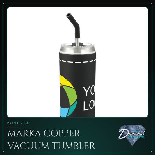 Marka Copper Vacuum Tumbler with Straw – 20 oz.