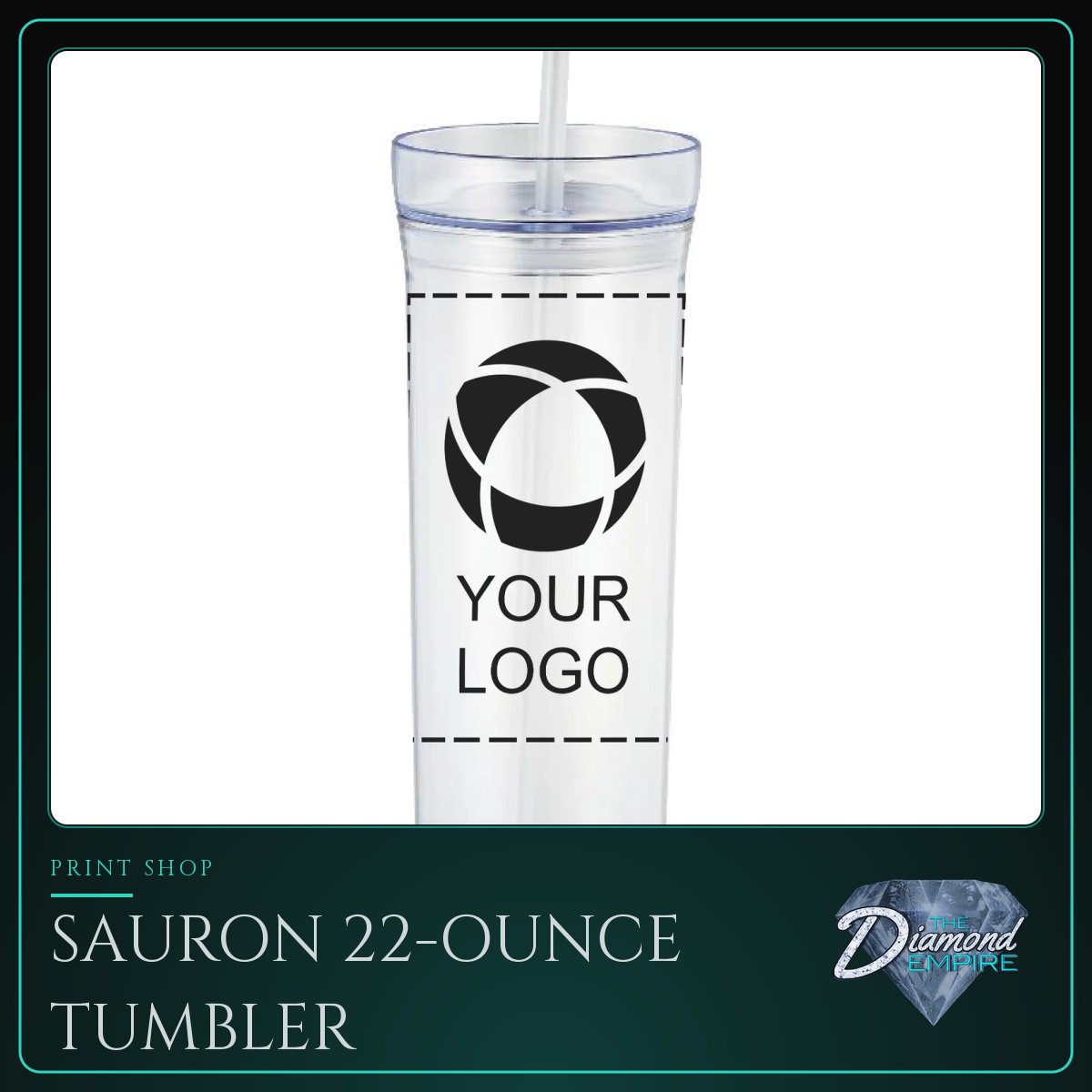 Sauron 22-Ounce Tumbler With Straw