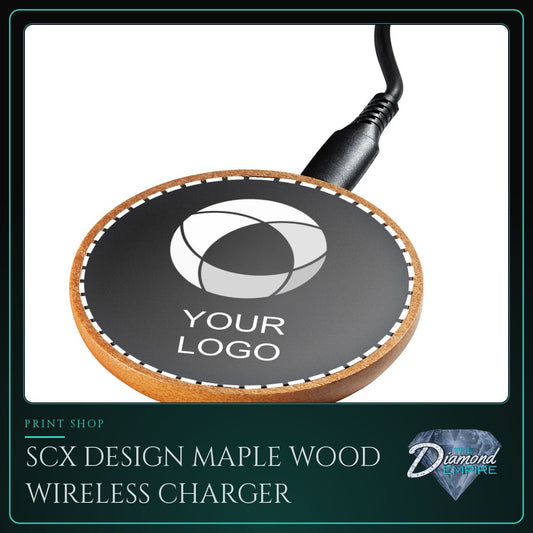 SCX Design Maple Wood Wireless Charger – 10 W