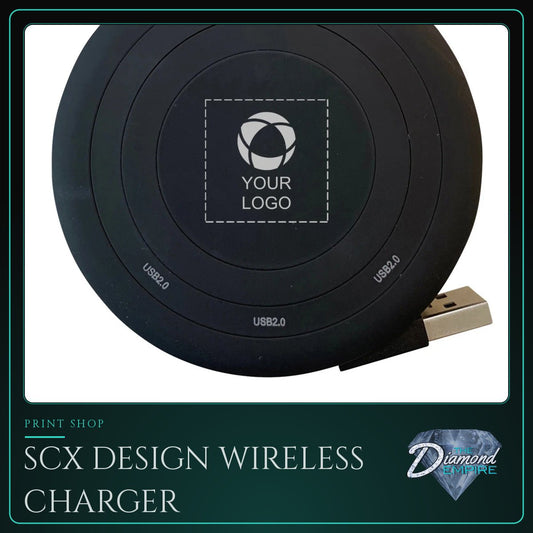 SCX Design Wireless Charger with 4 Hub 2.0