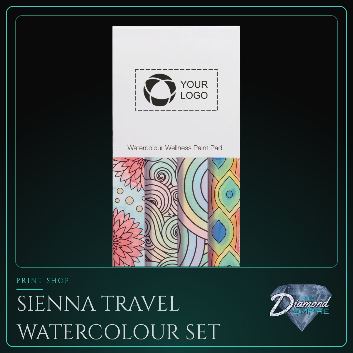 Sienna Travel Watercolour Set with Built In Brush