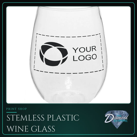 Stemless Plastic Wine Glass – 10 oz.