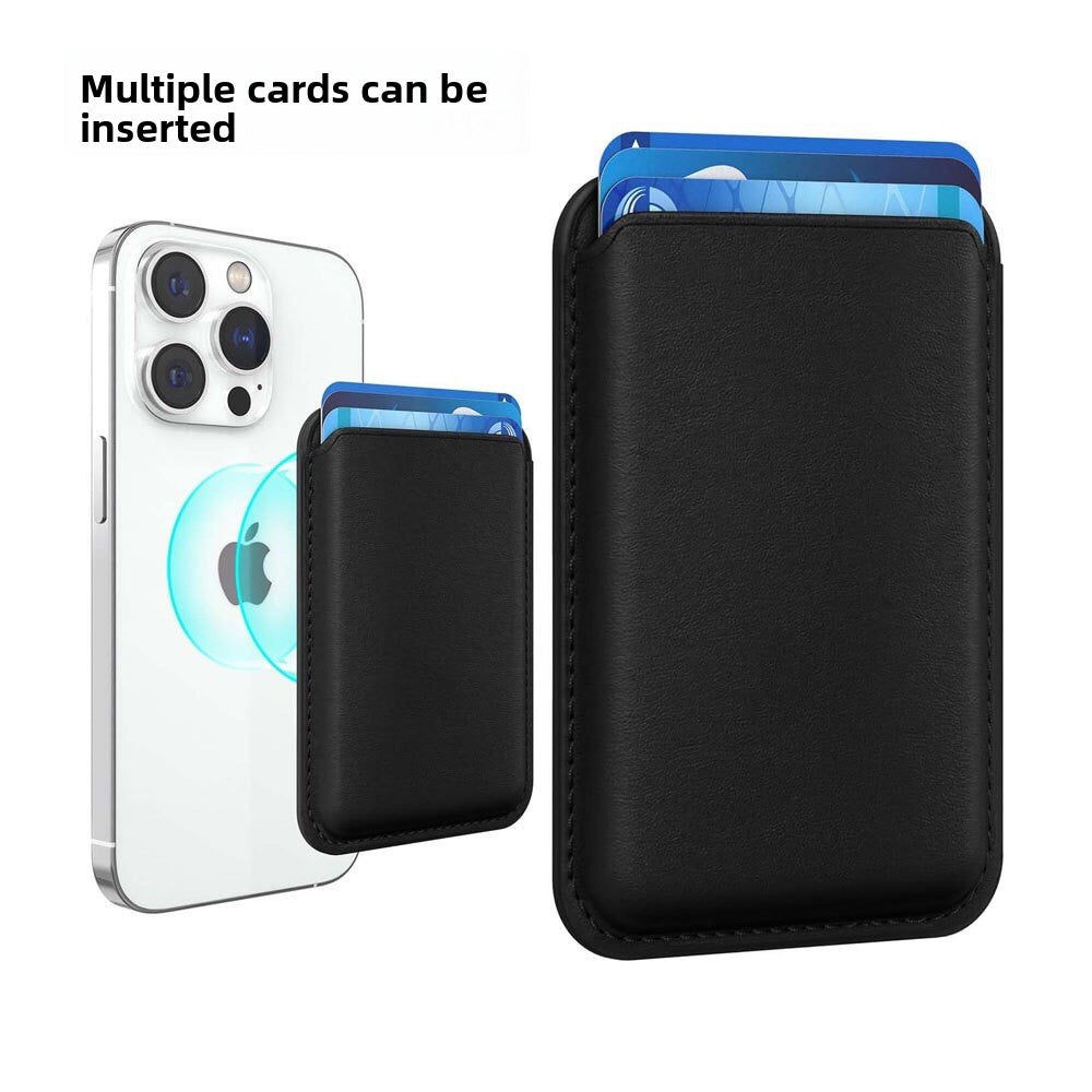 Applicable to Apple 15Magsafe magnetic card bag iPhone mobile phone card bag card holder PU magnetic suction