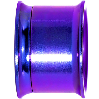 2G Blue Anodized Titanium Steel Screw Fit Tunnel Plug Set