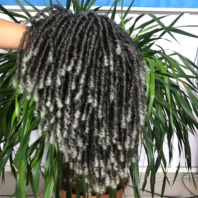 10" Short Dreadlock Wig | Afro Curly Twist | Faux Locs Braids | Heat Resistant | Black Women