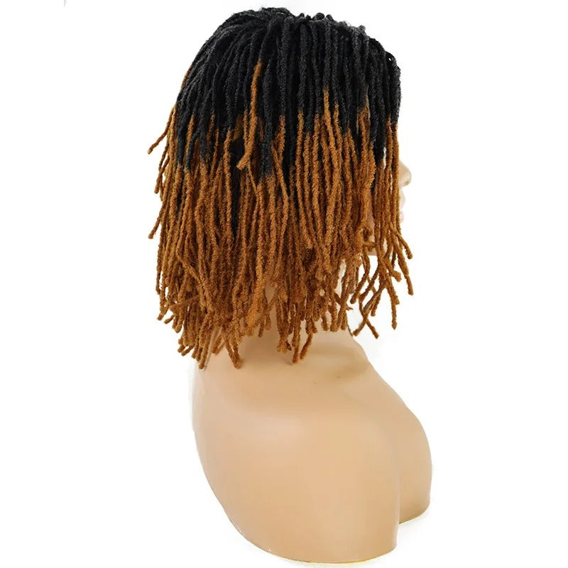 10" Short Dreadlock Wig | Afro Curly Twist | Faux Locs Braids | Heat Resistant | Black Women