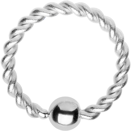 16G 5/16 Seriously Twisted BCR Captive Ring