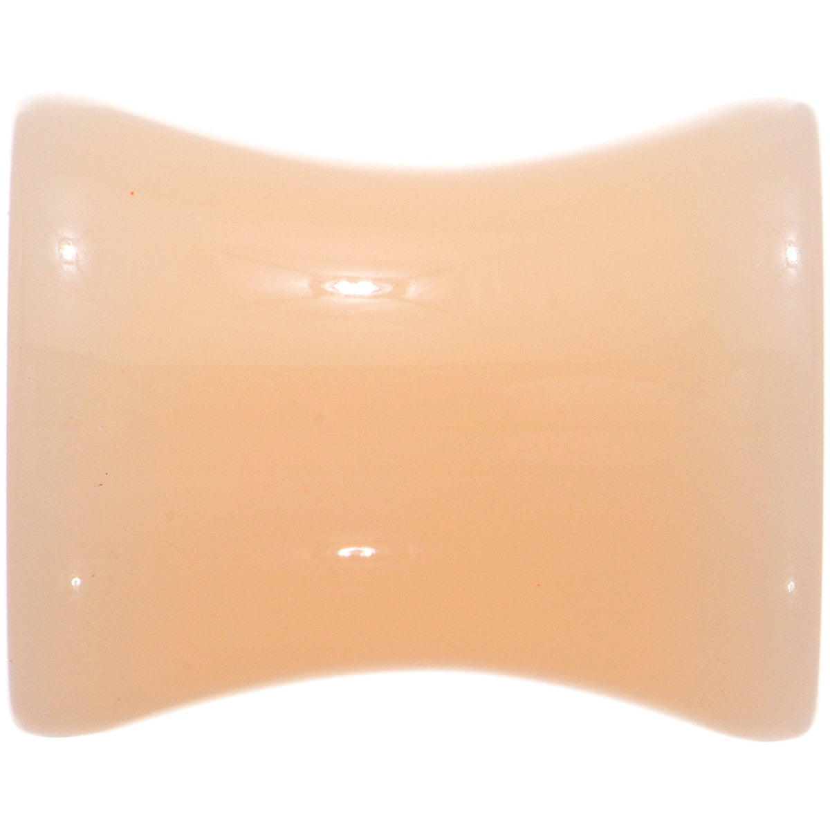 0G Flesh Tone Light Peach Solid UV Acrylic Saddle Plug Set